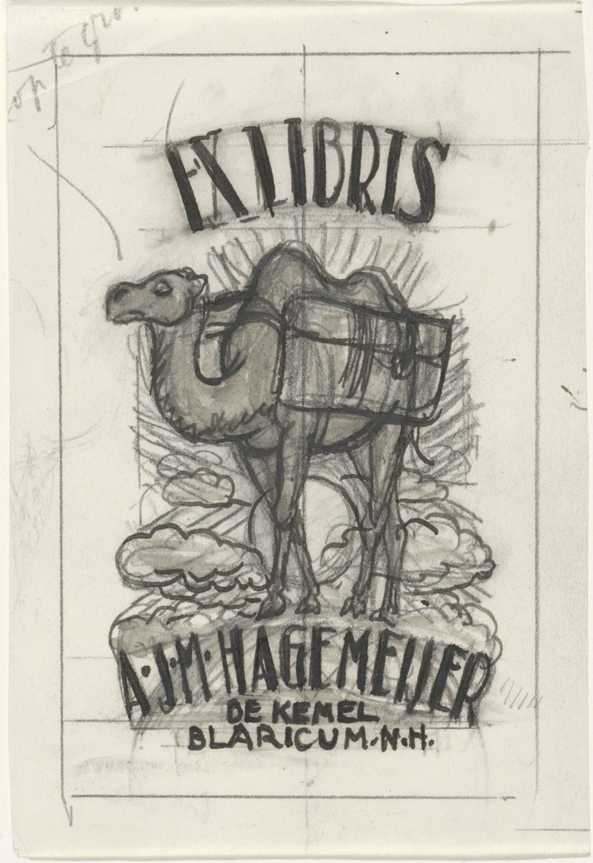 Antonius Johannes Maria Hagemeijer ex-librisének terve alkotó: Leo Gestel