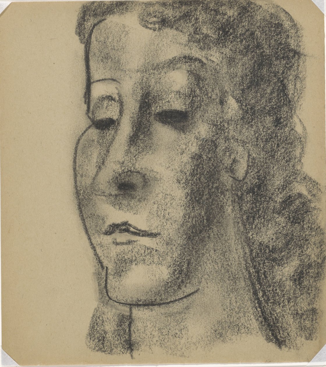 Háromnegyed balra női portré alkotó: Leo Gestel