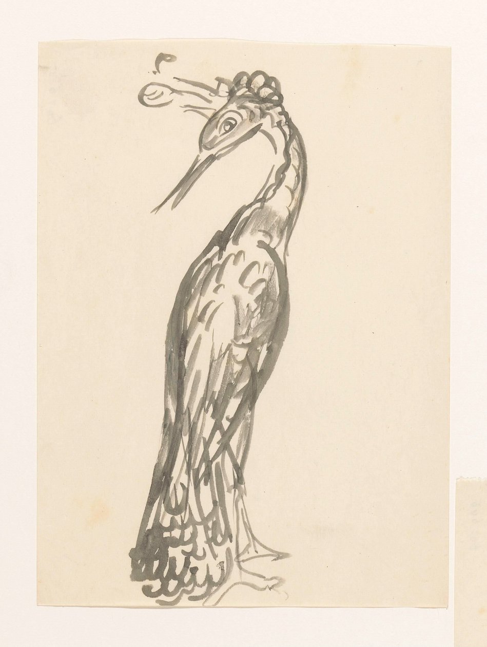 Heron hátrahajtott fejjel alkotó: Leo Gestel