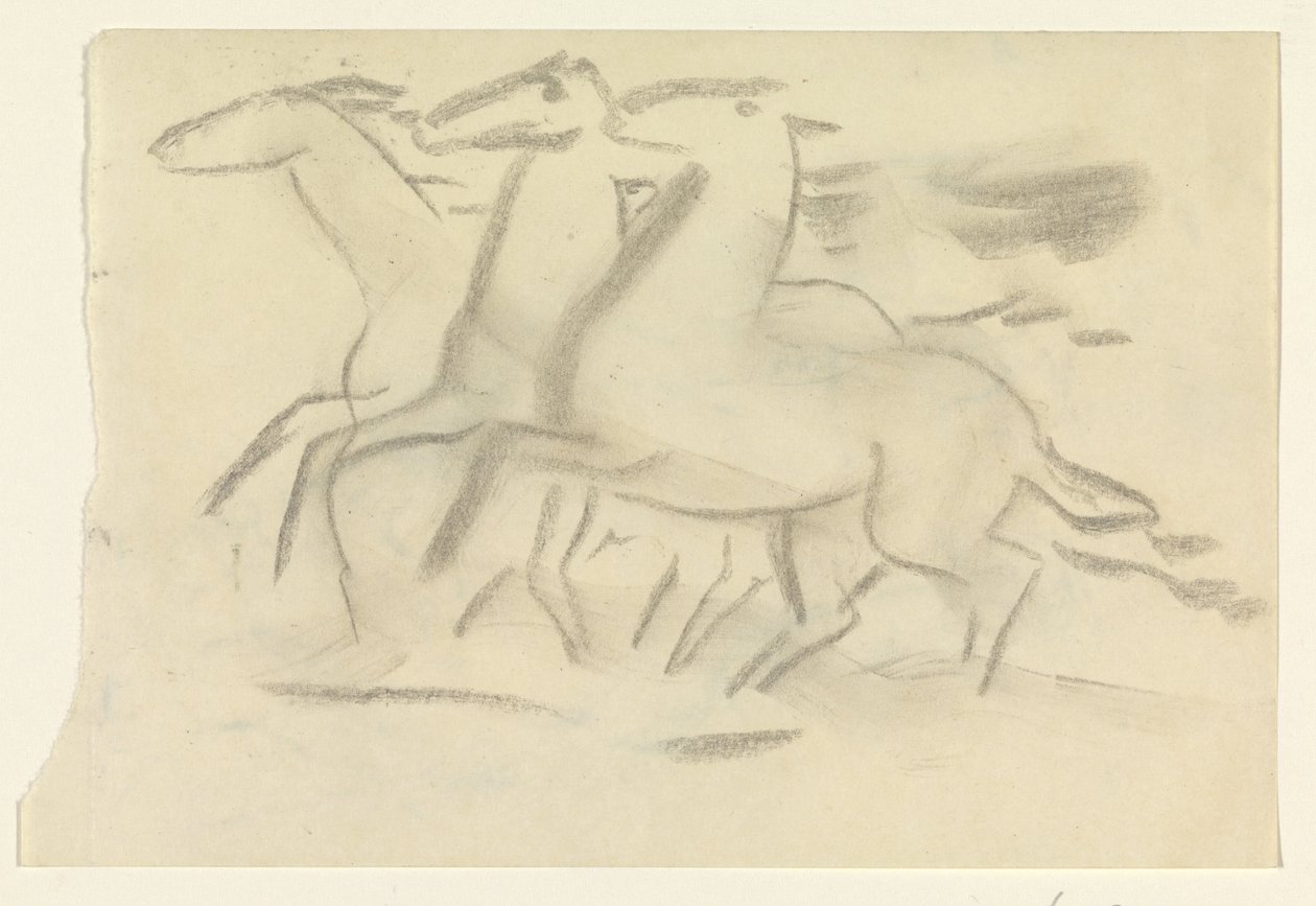 Futó lovak alkotó: Leo Gestel