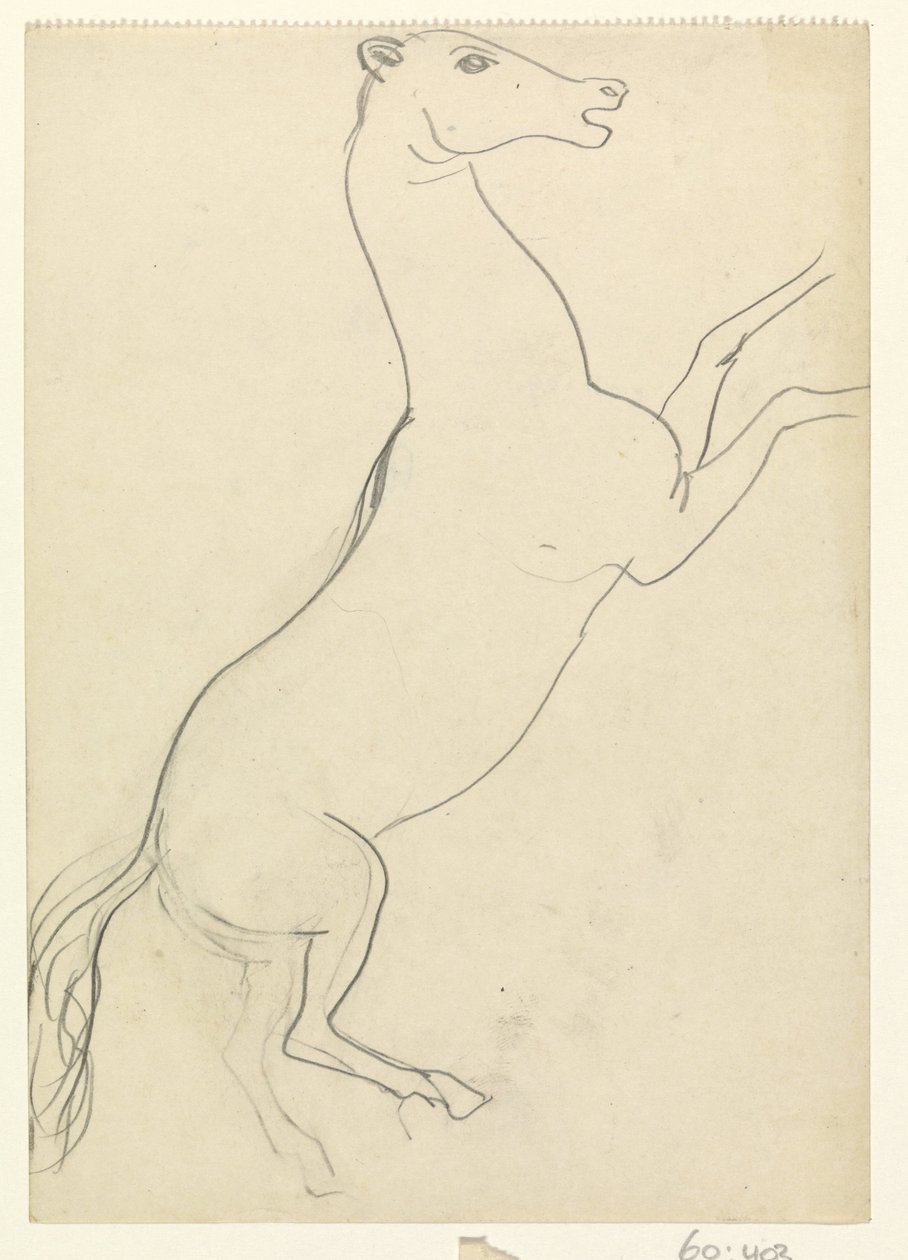 Tenyészló sörény nélkül alkotó: Leo Gestel