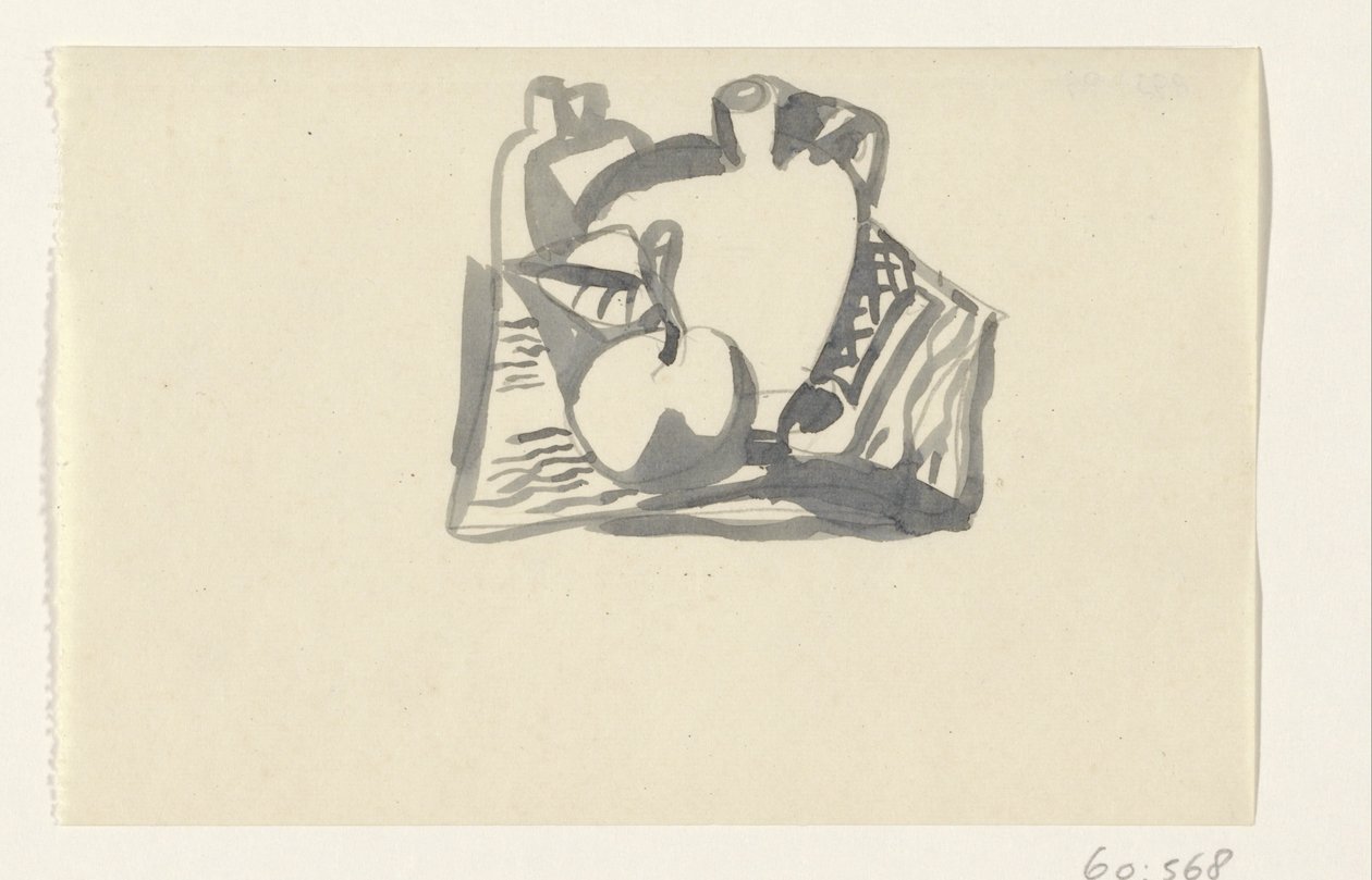 Csendélet almával és kancsóval alkotó: Leo Gestel