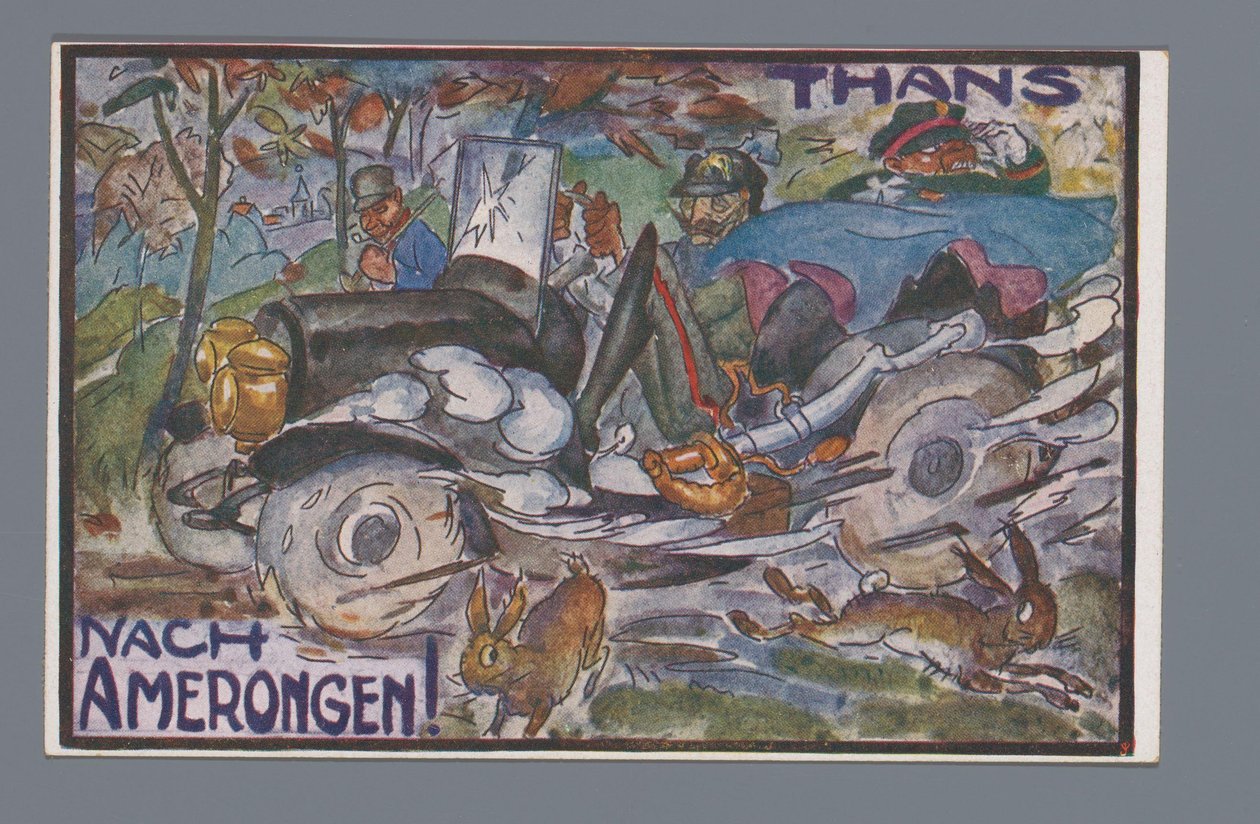 Nach Amerongen! (cím a tárgyon) alkotó: Leo Gestel