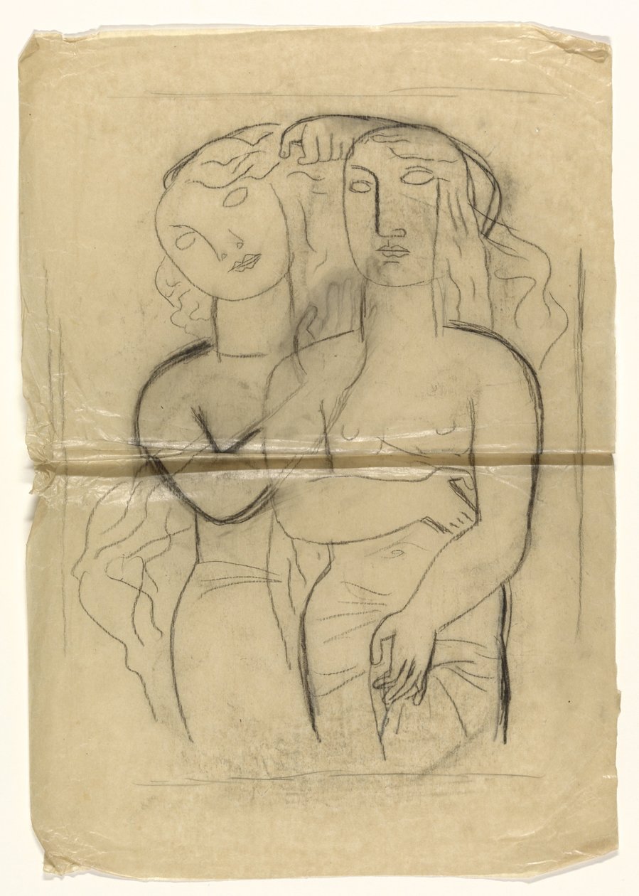 Két álló nő alkotó: Leo Gestel