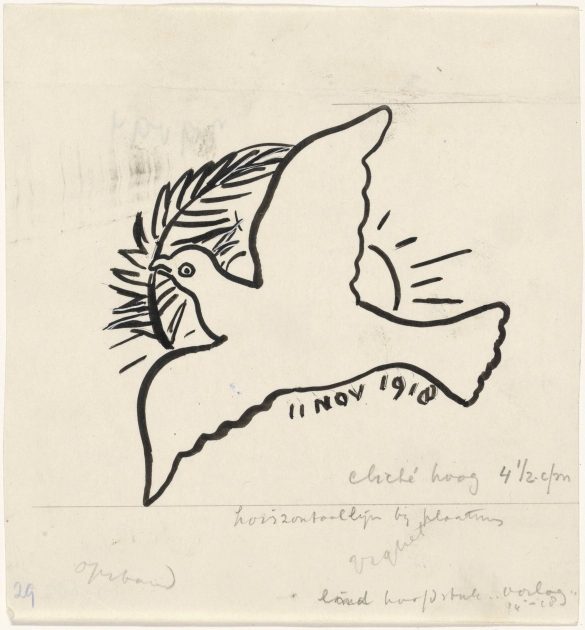 békegalamb alkotó: Leo Gestel