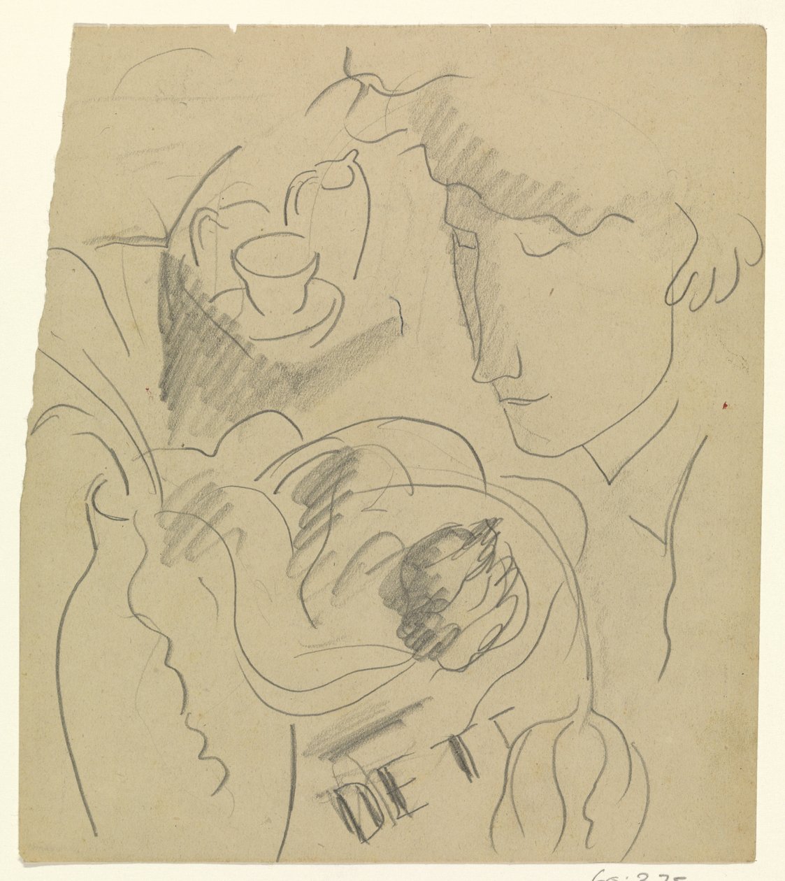 Nő virágok illatát egy vázában alkotó: Leo Gestel