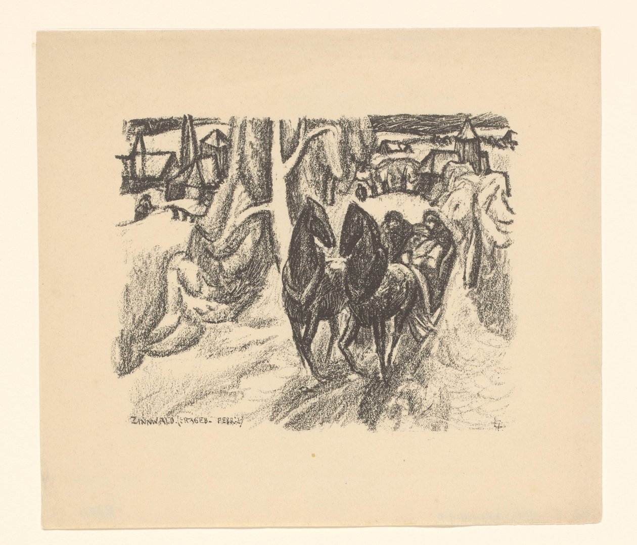 Zinnwald (Ertsgebergte) (eredeti cím a tárgyon) alkotó: Leo Gestel