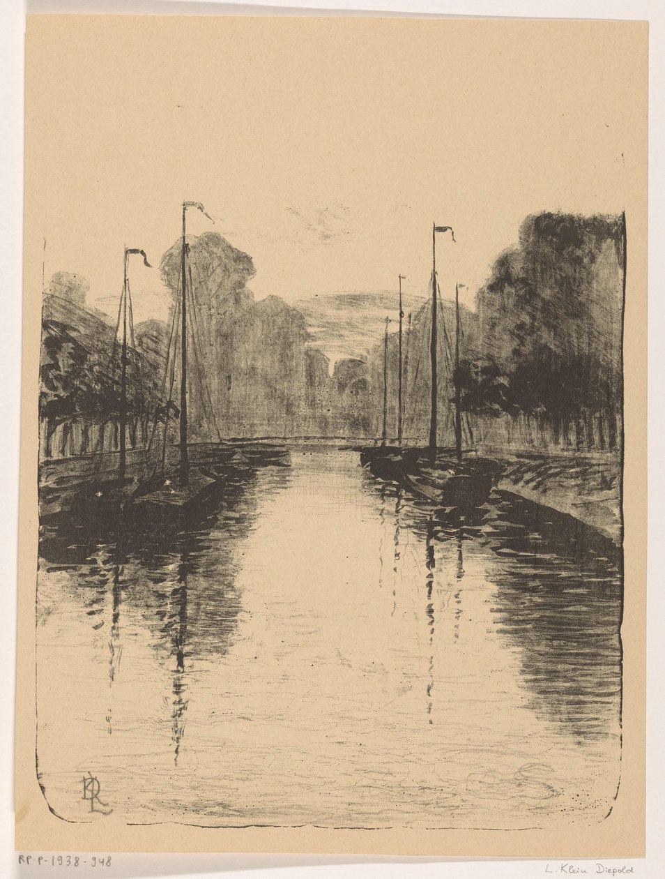 Singel te Utrecht (eredeti cím a tárgyon) alkotó: Leo Klein von Diepold