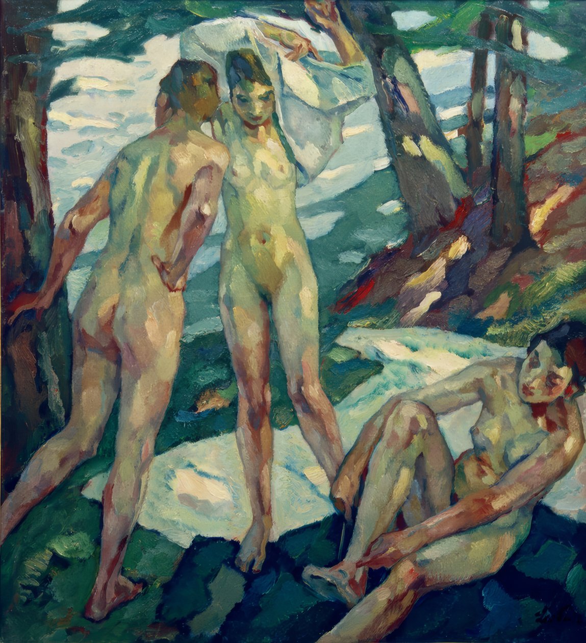 Fürdés után alkotó: Leo Putz