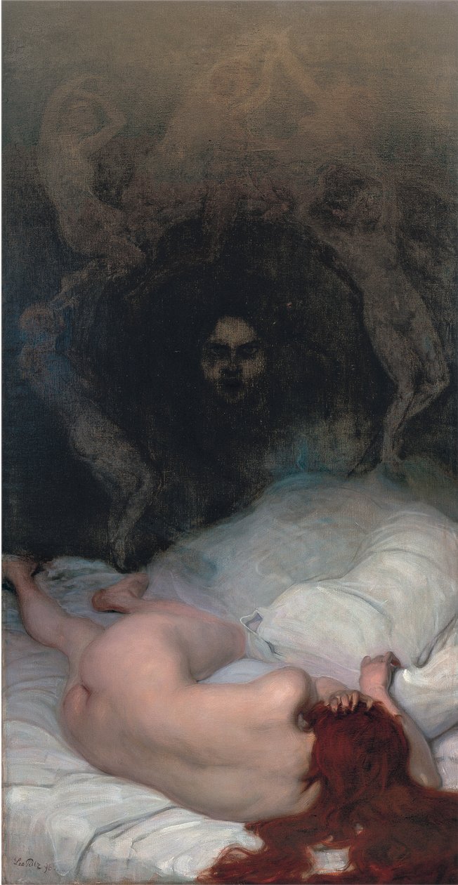 Hiúság par Putz, Leo (1869-1940). Olaj, vászon, mérete: 220x115 alkotó: Leo Putz