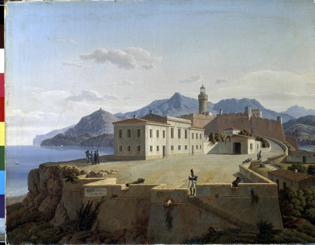 Napóleon Bonaparte Portoferraióban. Napóleon Bonaparte Portoferraióban. Napóleon Ier Bonaparte (1769-1821) 1814-ben Portoferraióban (Olaszország) száműzetésben. Leo Von Klenze (1784-1864) festménye alkotó: Leo von Klenze