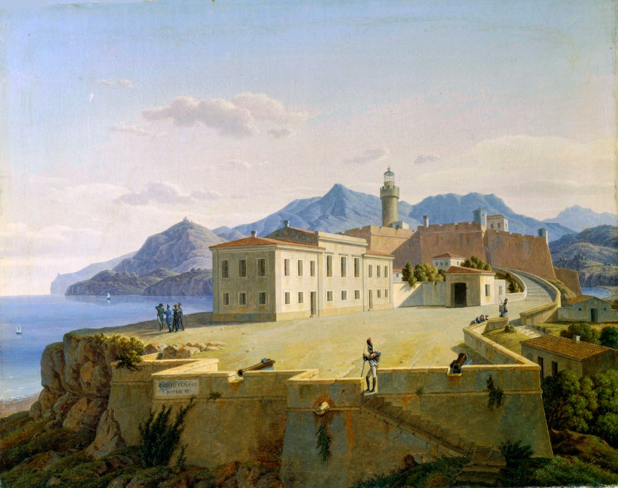 Napóleon Bonaparte Portoferraióban, 1814-1839. alkotó: Leo von Klenze