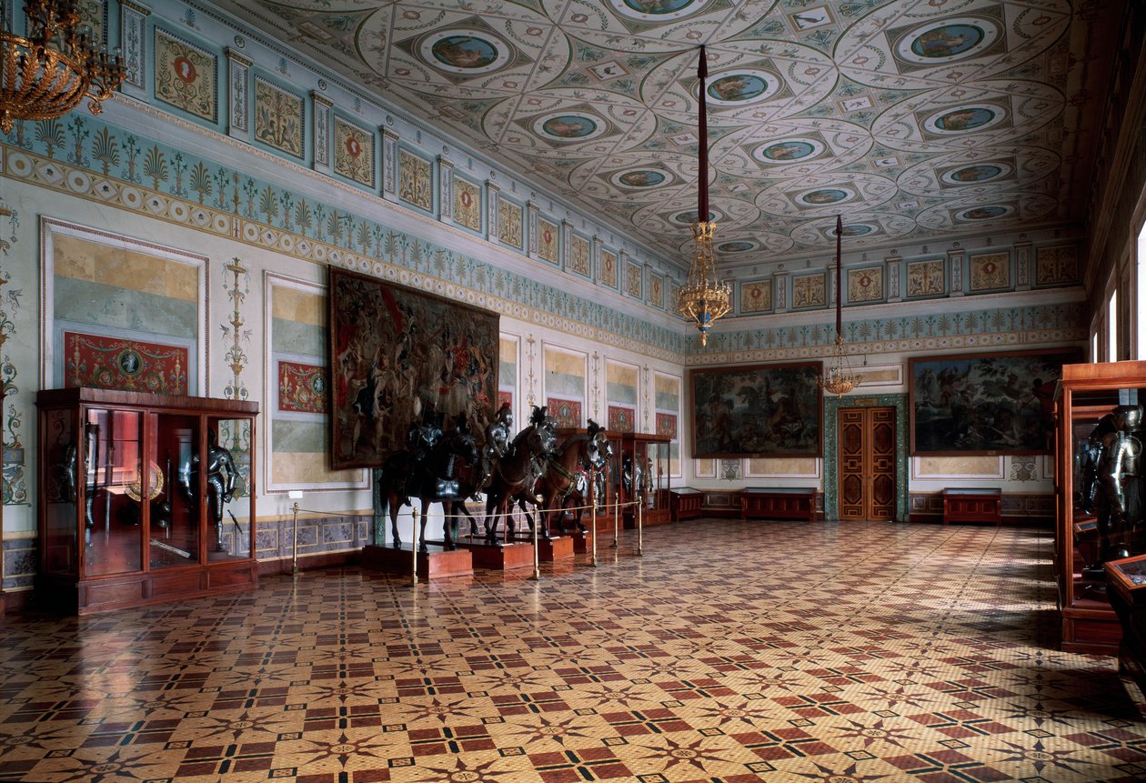 A Szentpétervári Ermitázs Knight Hall arzenálja, XIX. század alkotó: Leo von Klenze