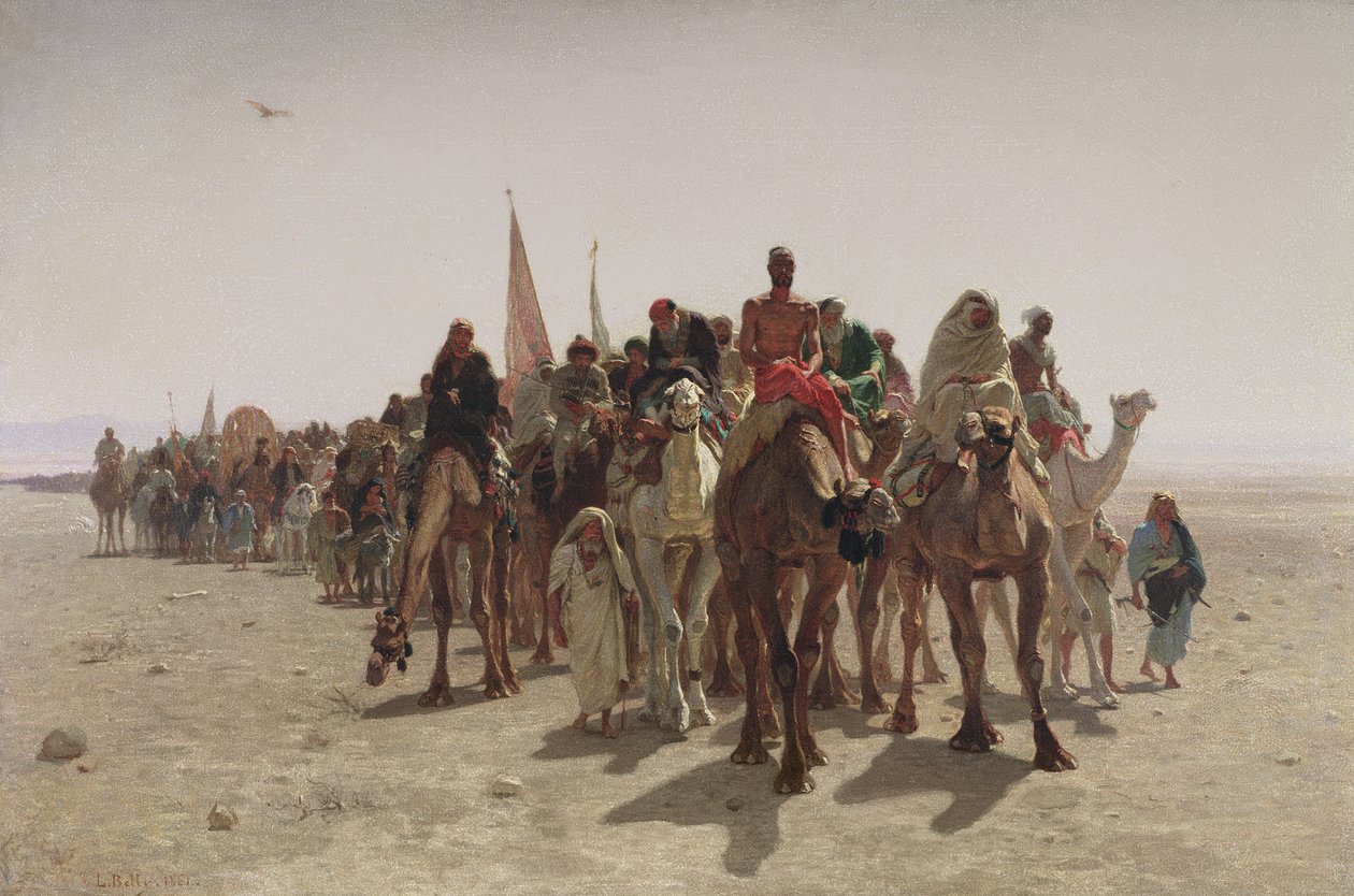 Zarándokok Mekkába tartanak, 1861 alkotó: Leon Auguste Adolphe Belly