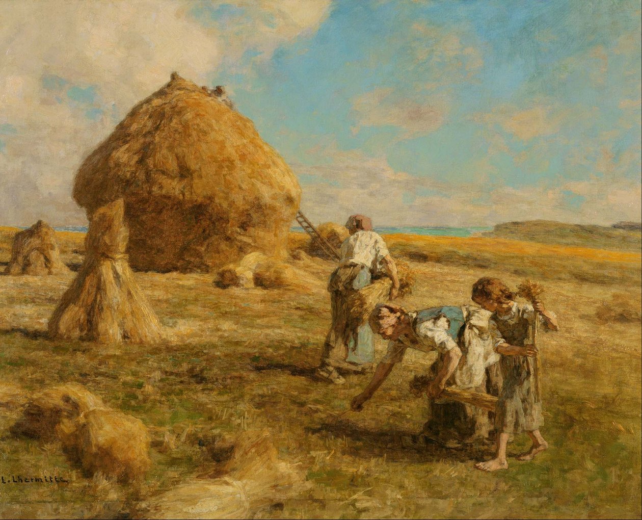 Japánul: n: n Gleaning Women alkotó: Leon Augustin Lhermitte
