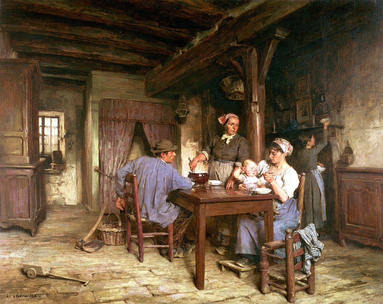 Déli étkezés (a részletekért lásd: 100400) alkotó: Leon Augustin Lhermitte