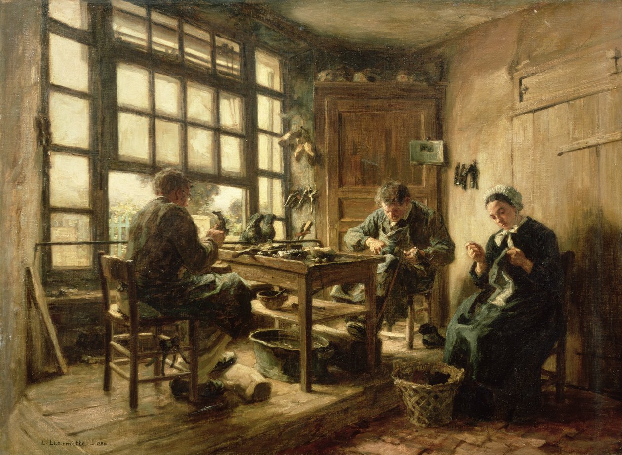 A Cobblers, 1880 alkotó: Leon Augustin Lhermitte