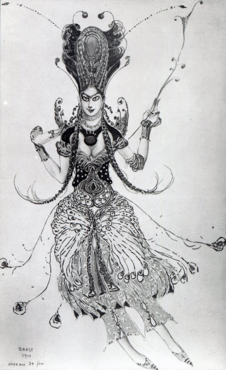 Jelmezterve a Tűzmadárhoz, 1910 alkotó: Leon Bakst