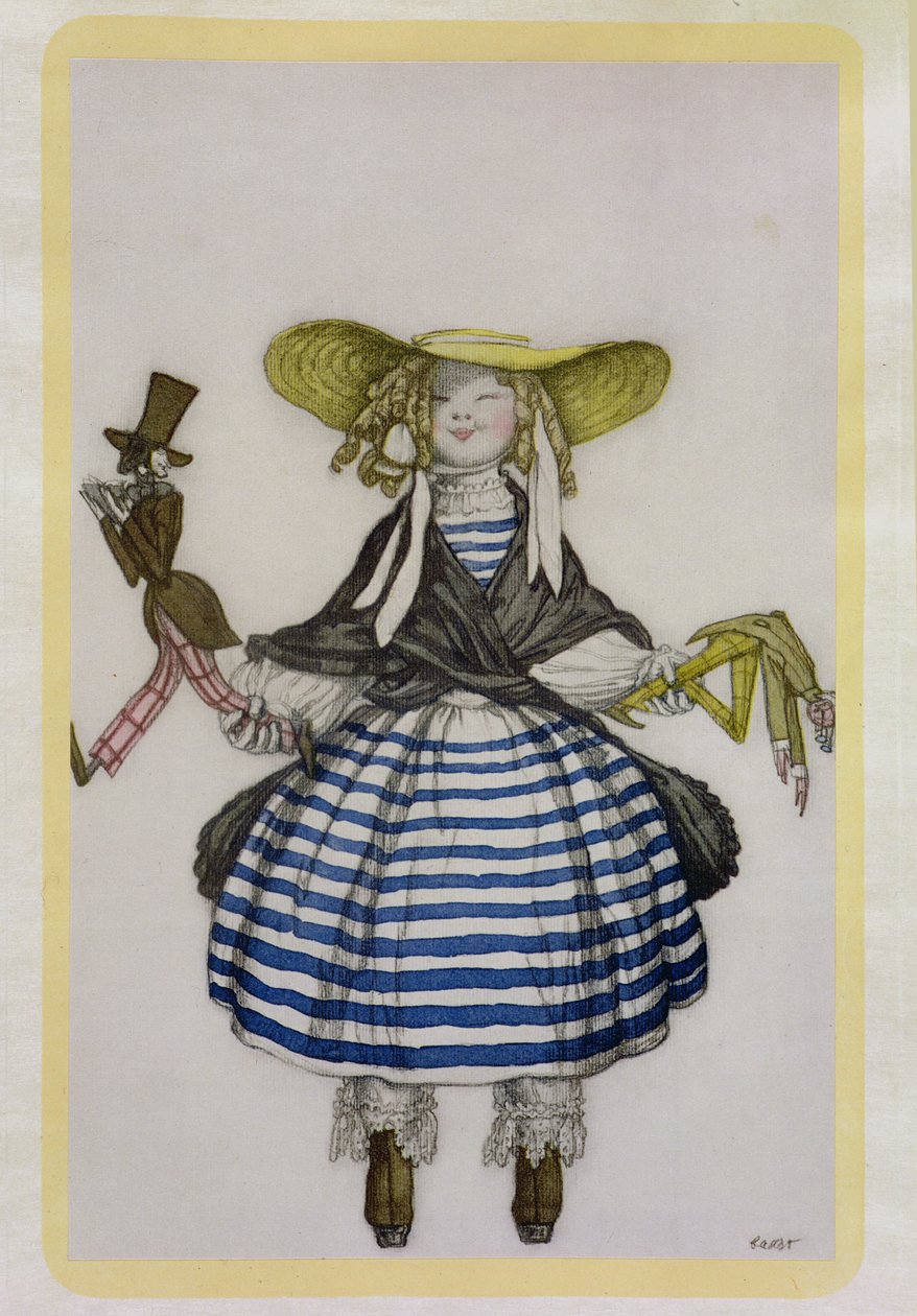 Jelmez a báblány számára, a La Boutique Fantastique-ból, 1917 alkotó: Leon Bakst