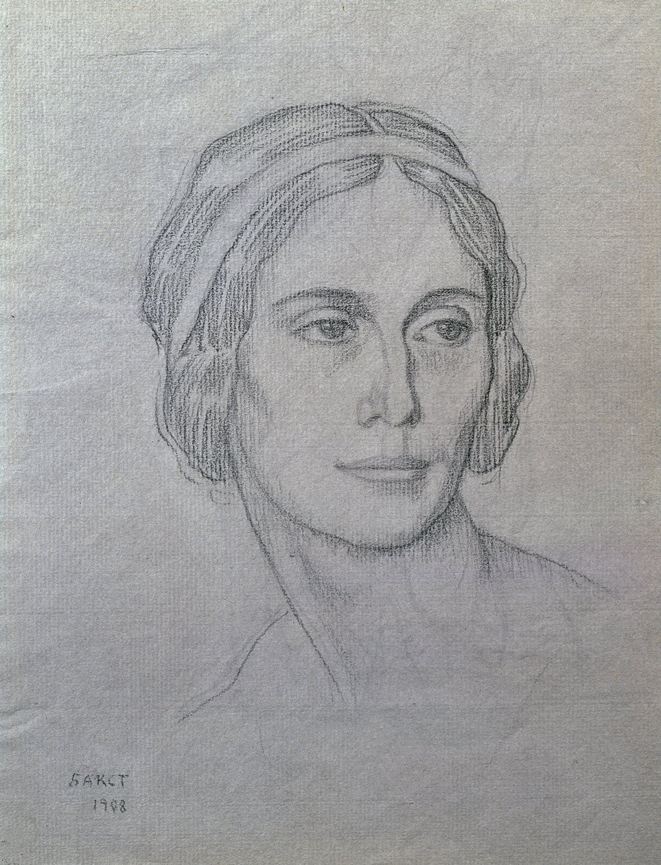 Anna Pavlova (1881-1931) portréja, 1908 (szén papíron) alkotó: Leon Bakst