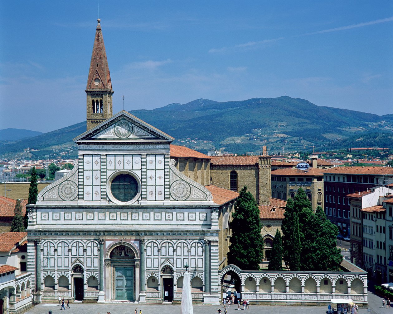 Santa Maria Novella látképe, 1450-70 körüli évek alkotó: Leon Battista Alberti