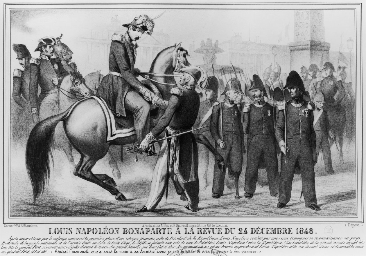 III. Louis Napóleon Bonaparte (1808-73) köztársasági elnökké választották, 1848. december 20. alkotó: Leon Henri Antoine Loire