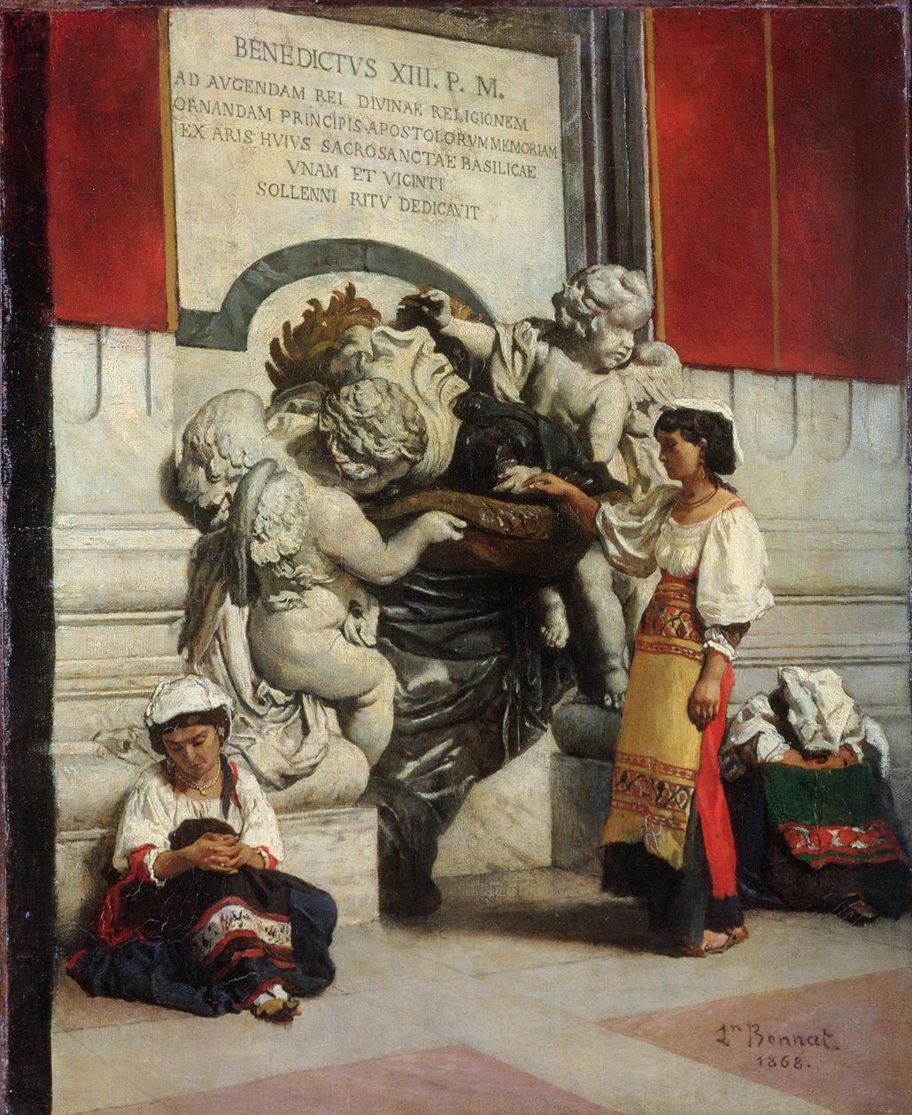 Szökőkút a római Szent Péter-székesegyház mellett, 1868 alkotó: Leon Joseph Florentin Bonnat