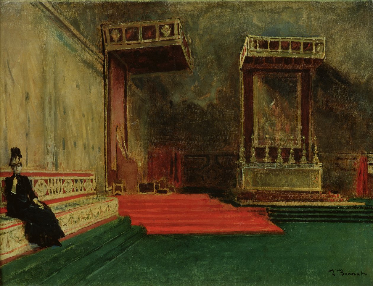 A Sixtus-kápolna belseje, Róma alkotó: Leon Joseph Florentin Bonnat