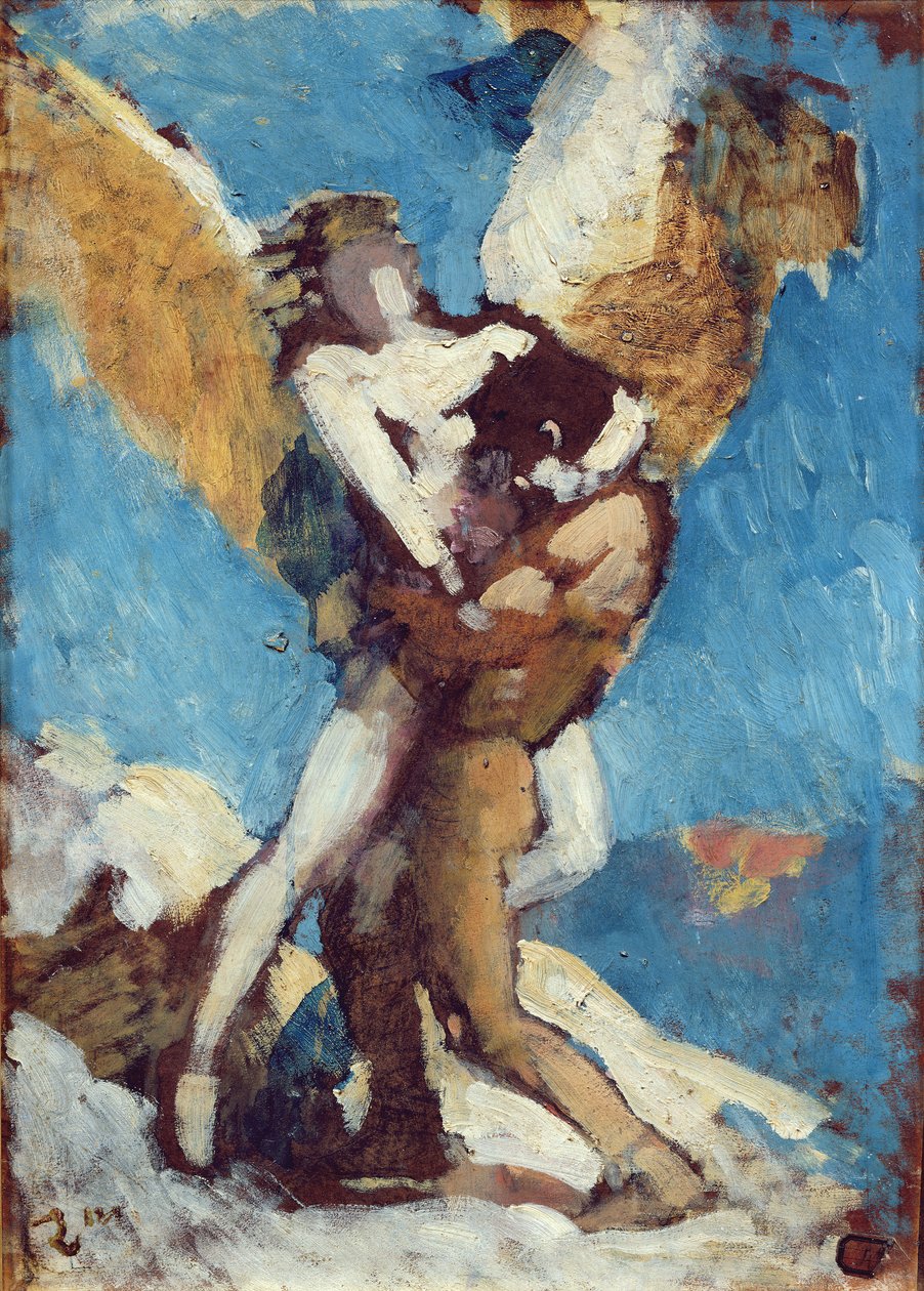 Jacob Birkózás az angyallal, 1876 körül alkotó: Leon Joseph Florentin Bonnat