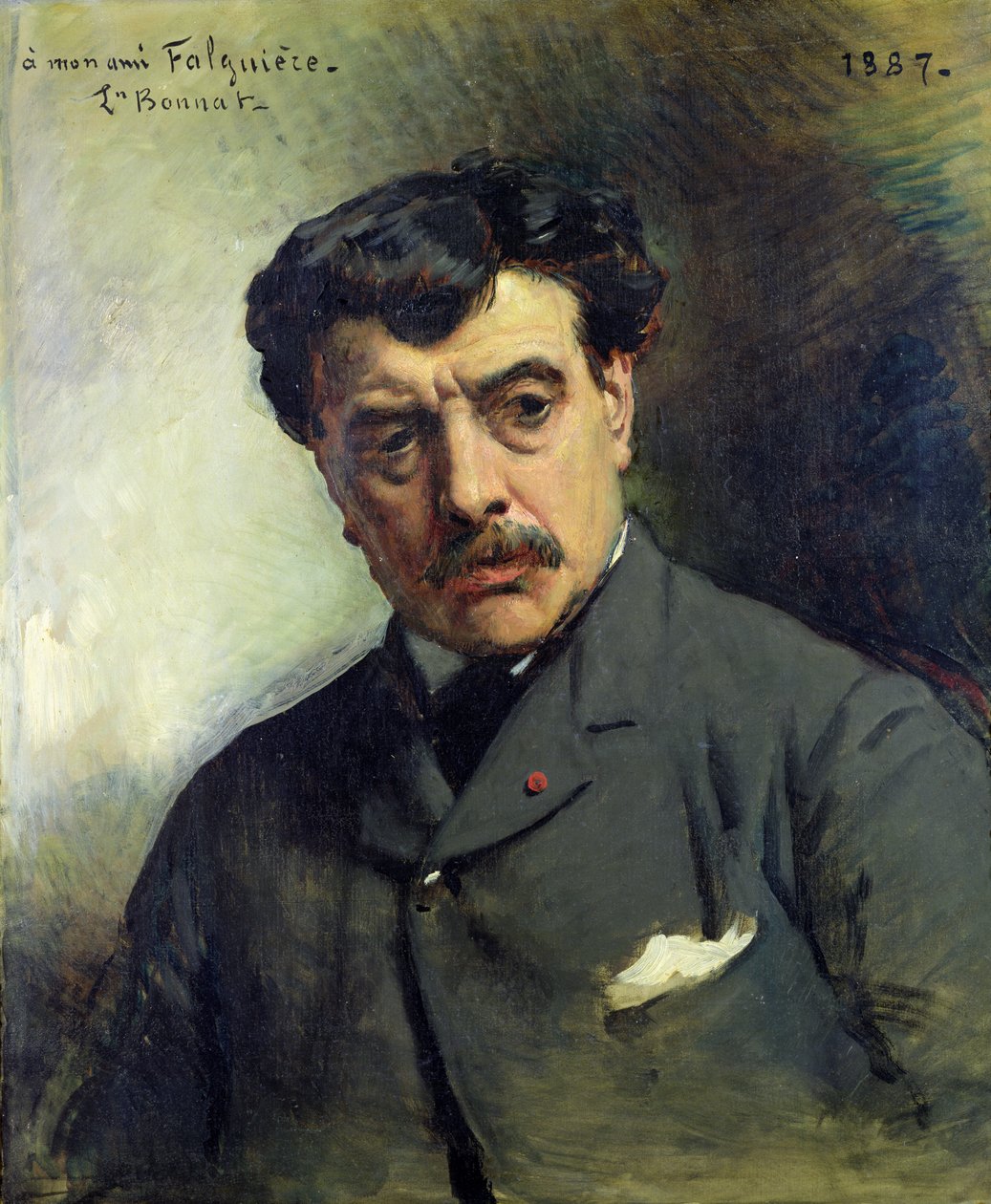 Alexander Falguiere (1831-1900) portréja 1887 alkotó: Leon Joseph Florentin Bonnat