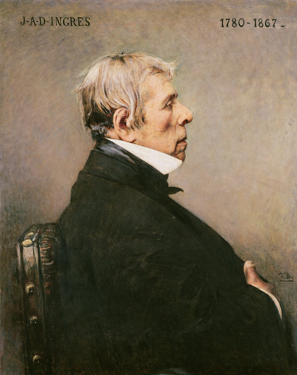 J.A.D. Ingres (1780-1867) portréja alkotó: Leon Joseph Florentin Bonnat