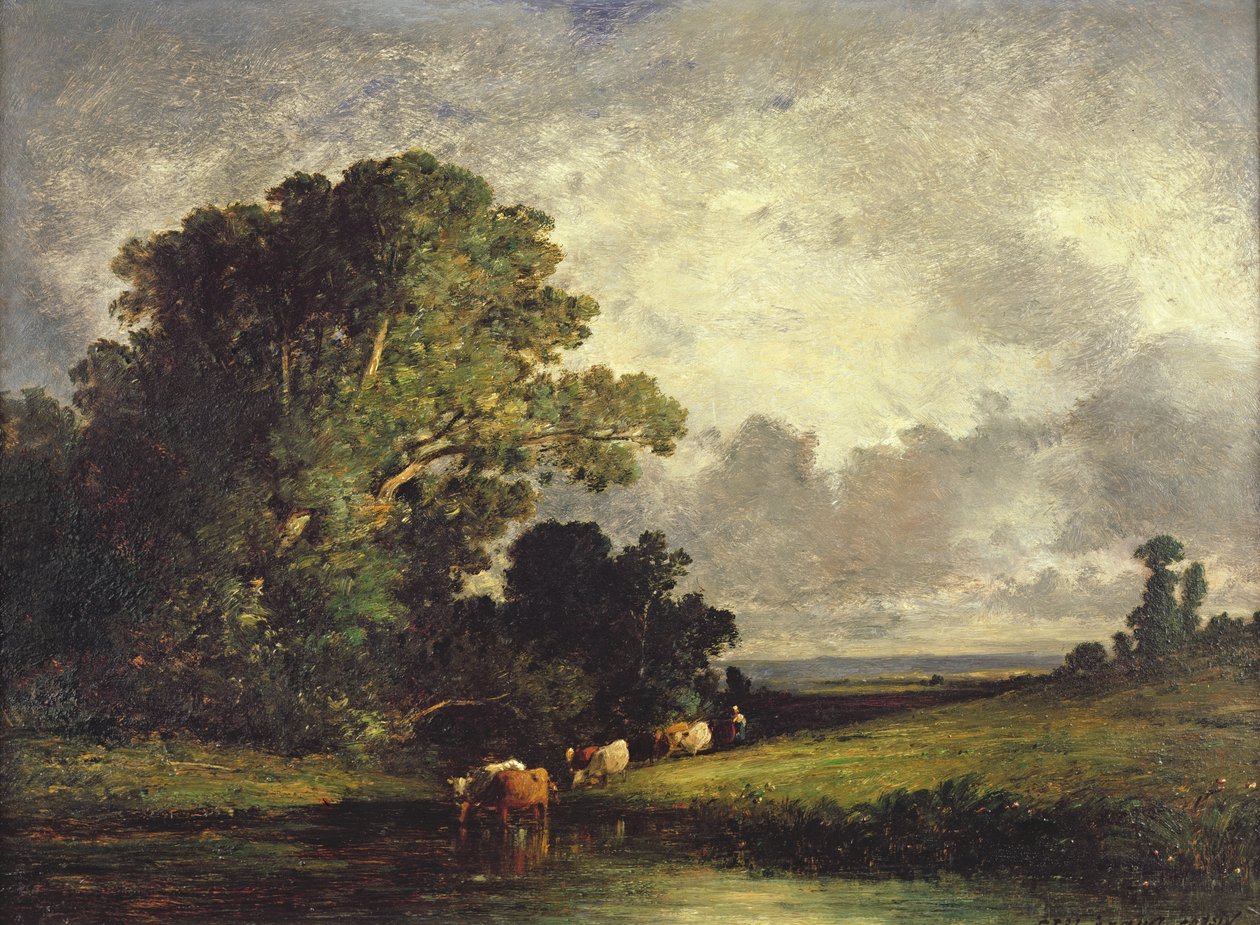 The Watering Place, Fontainebleau alkotó: Leon Victor Dupre