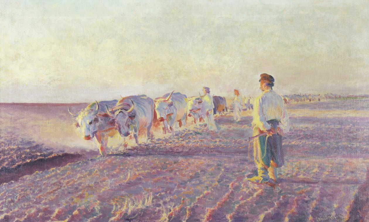 Szántás Ukrajnában, 1892 alkotó: Leon Wyczolkowski