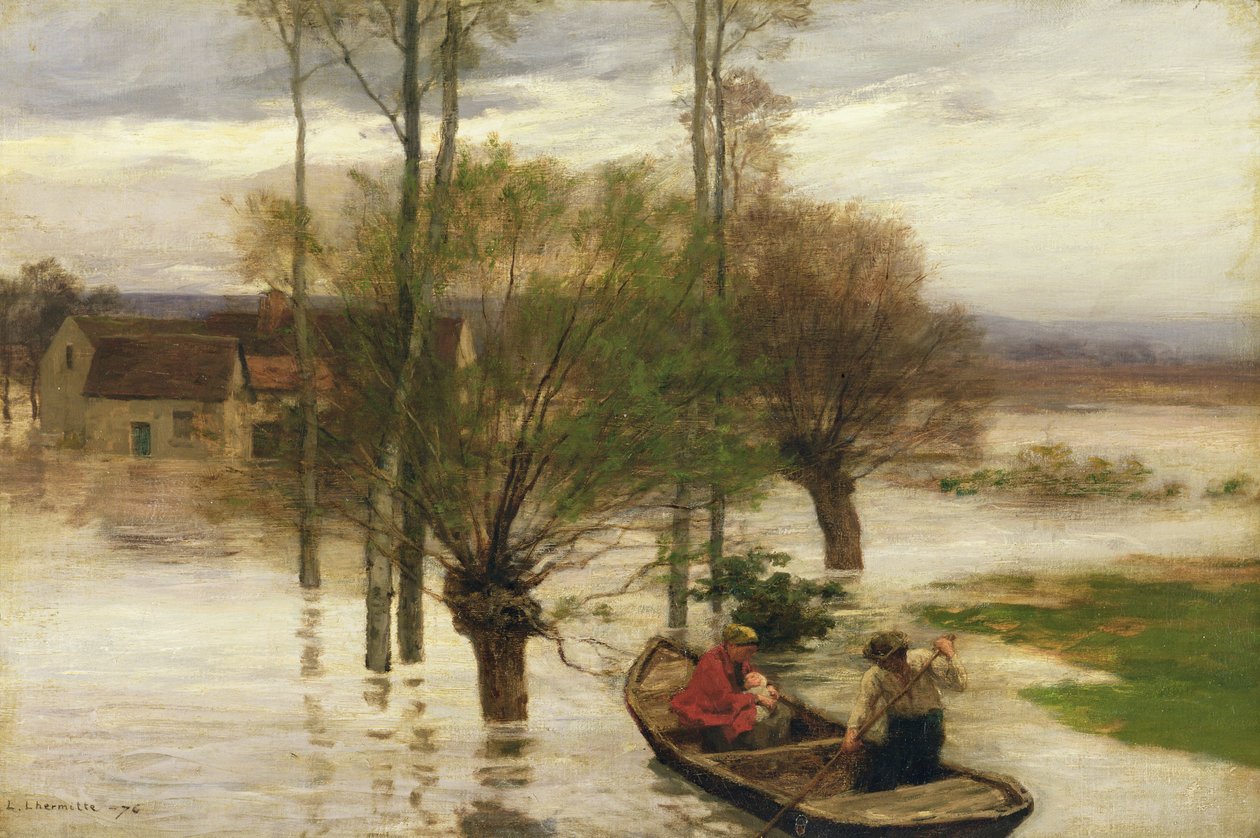 Árvíz alkotó: Leon Augustin Lhermitte