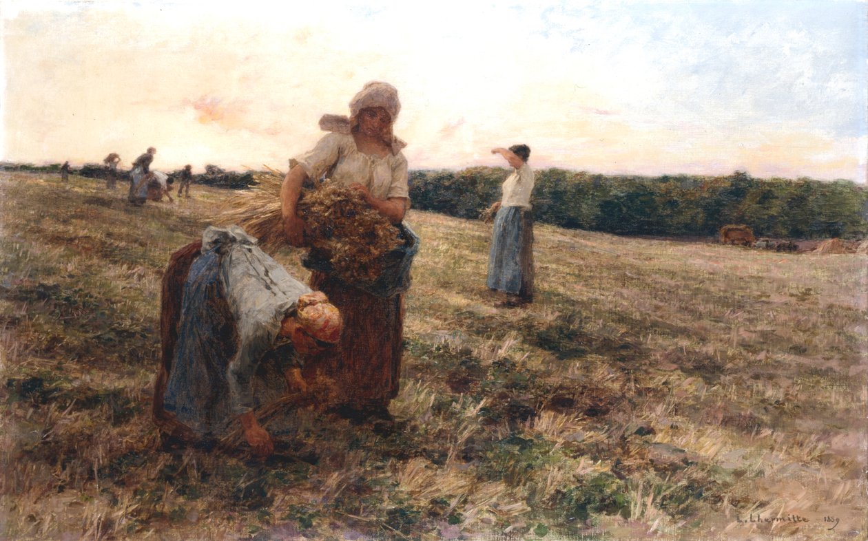 Gleaners at Sunset, 1889 alkotó: Leon Augustin Lhermitte