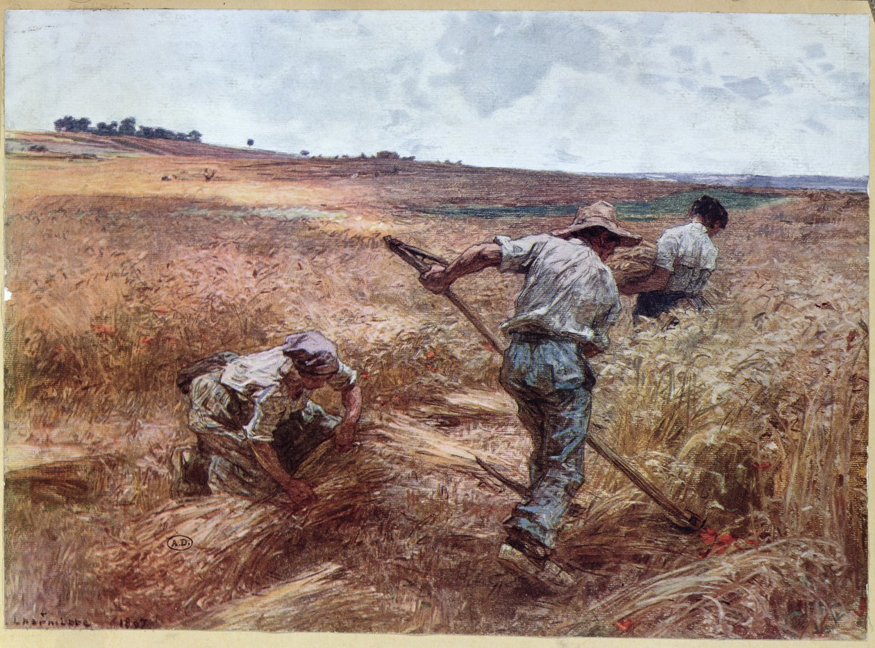 Szüreti jelenet, 1897 alkotó: Leon Augustin Lhermitte