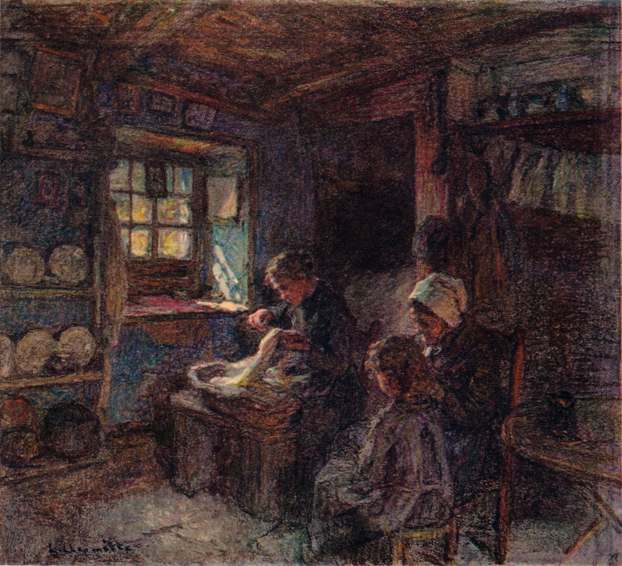 The Lacemakers, 1888 alkotó: Leon Augustin Lhermitte