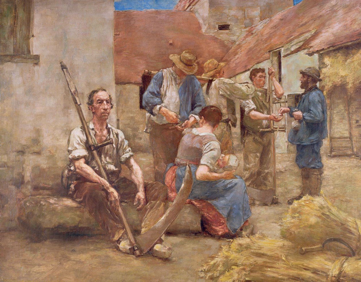 Fizetés a betakarítóknak (vázlat) alkotó: Leon Augustin Lhermitte
