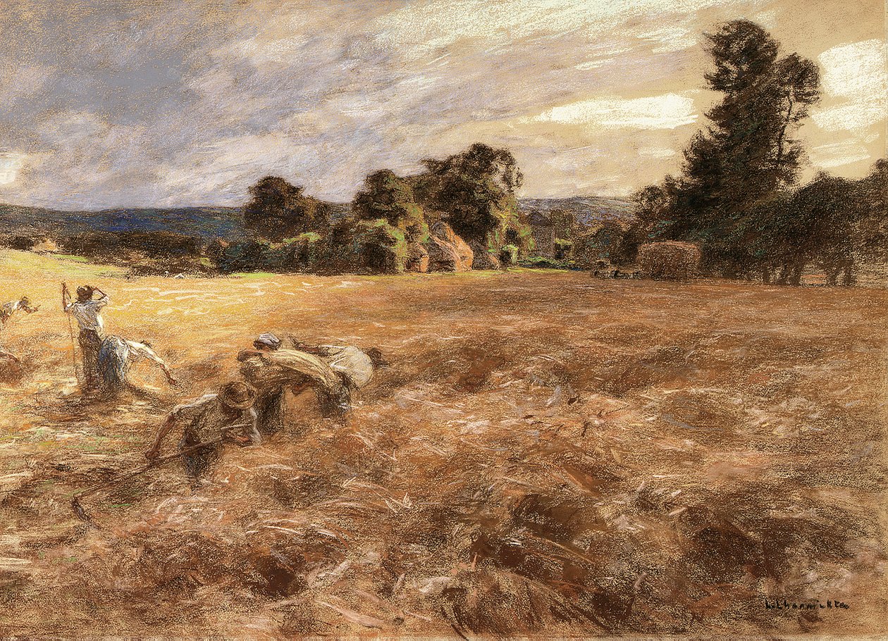 Vihar aratás közben, 1906 alkotó: Leon Augustin Lhermitte
