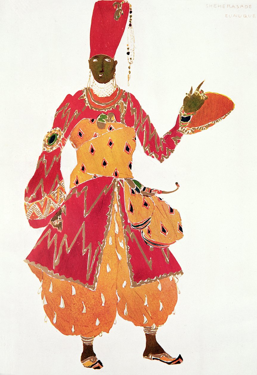 Eunuch, Rimszkij-Korszakov „Szeherezádé” című balettjéből alkotó: Leon Bakst