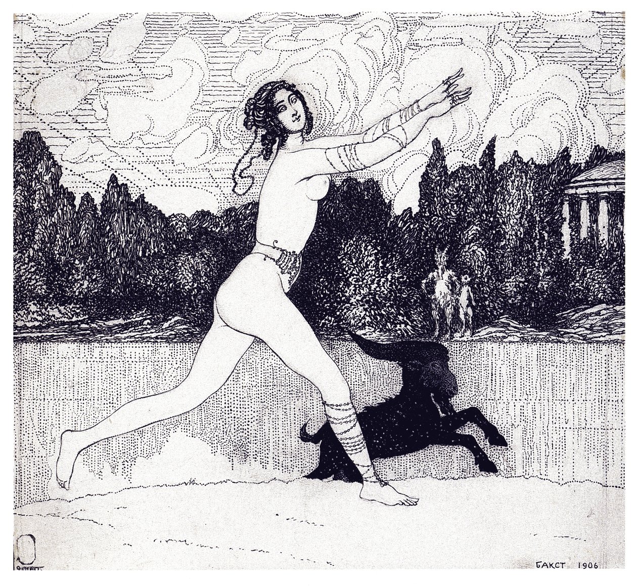 Támogatás t Vision Magajine Zo és a festészet 1906. 1906. 4 alkotó: Leon Bakst