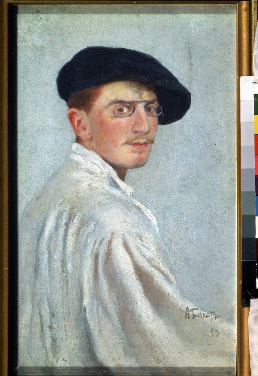 Önarckép. Leon Bakst (1866-1924) festménye. Olaj, vászon, 34 x 21 cm alkotó: Leon Bakst