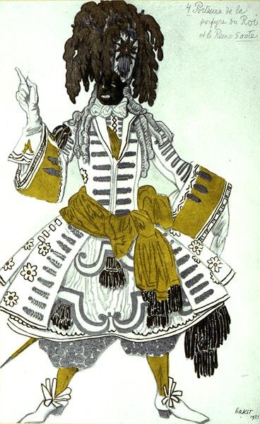 Jelmeztervezés Porphyrophores számára, a Csipkerózsika-tól alkotó: Leon Bakst