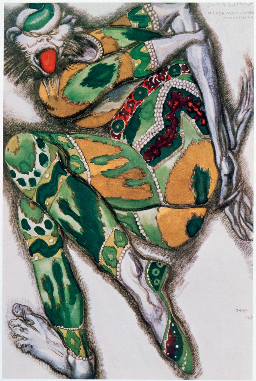 Seefenfel jelmezterve, Sadkoból, 1917 alkotó: Leon Bakst