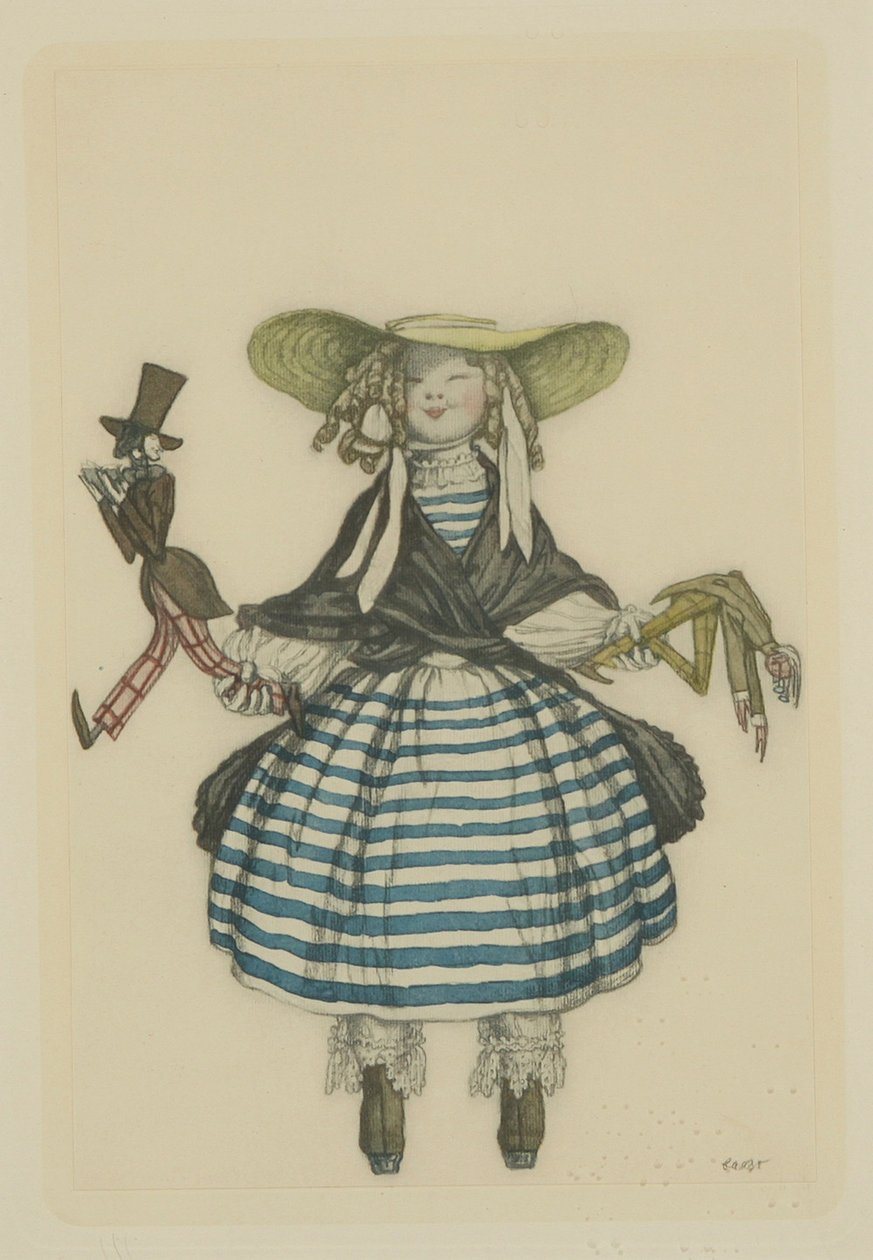 Jelmezterv J. Bayer A tündérbaba című baletthez, 1903 alkotó: Leon Bakst