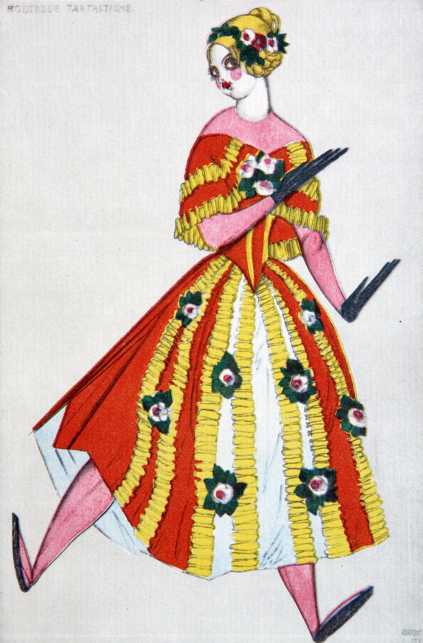 Jelmezterv G. Rossini A varázsjátékbolt című baletthez, 1919 alkotó: Leon Bakst