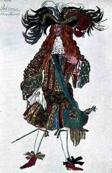 Udvari méltóság jelmeze, Csipkerózsika alkotó: Leon Bakst