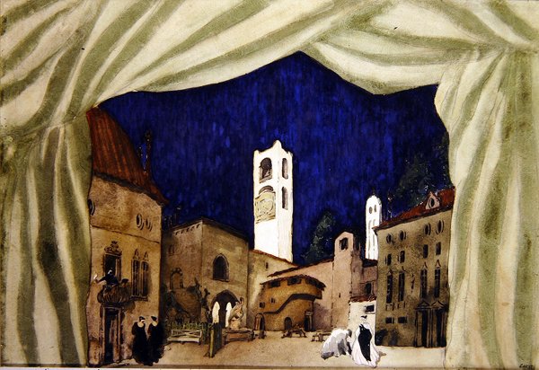 Tervezés a The Marchioness Hunting számára alkotó: Leon Bakst