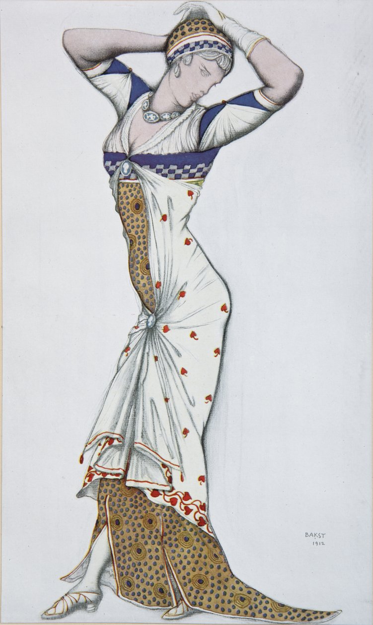 Modern ruha tervezése, 1910-es évek alkotó: Leon Bakst