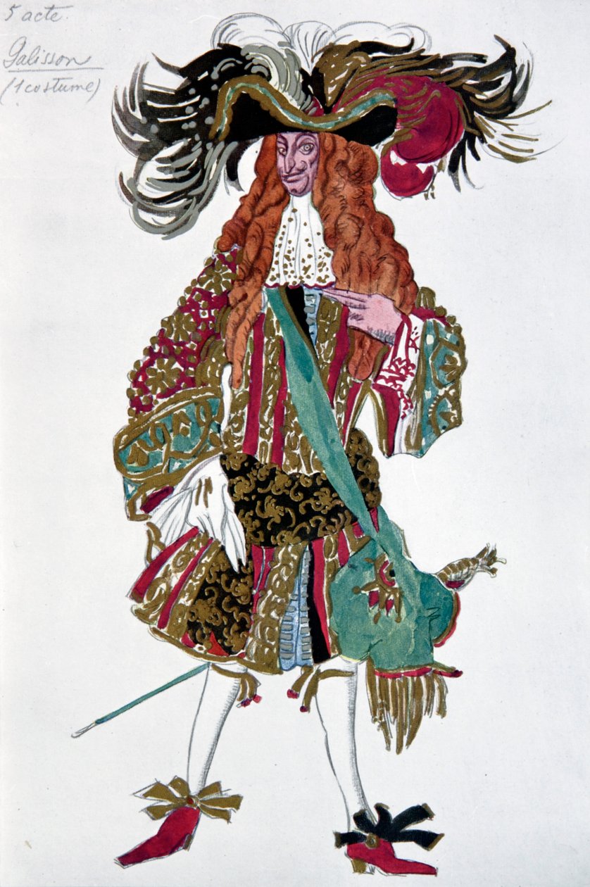 Galisson. P. Csajkovszkij Csipkerózsika című balettjének jelmezterve, 1921 alkotó: Leon Bakst